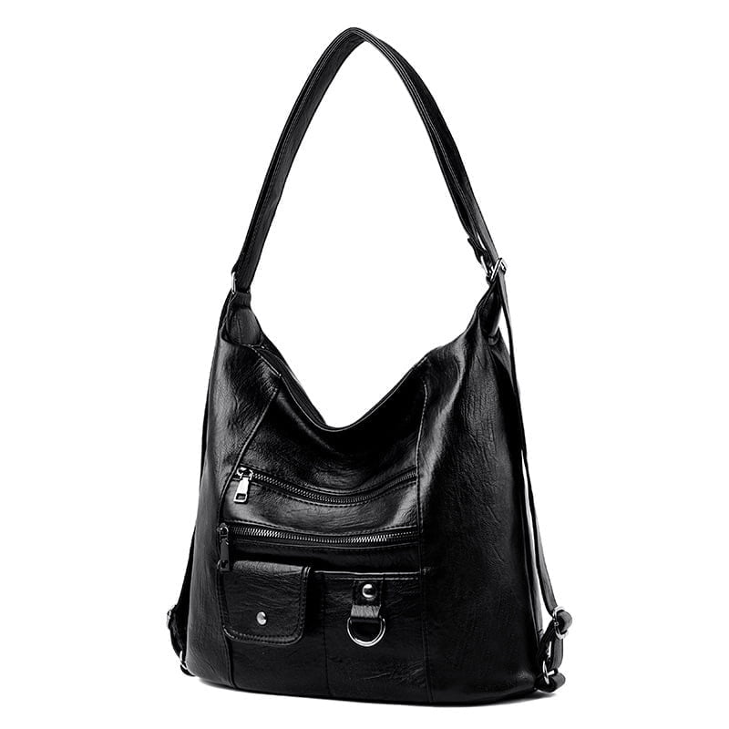 Messenger Faux Leather Shoulder Bag - Image 9