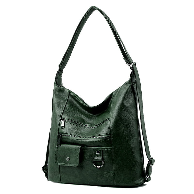 Messenger Faux Leather Shoulder Bag - Image 6