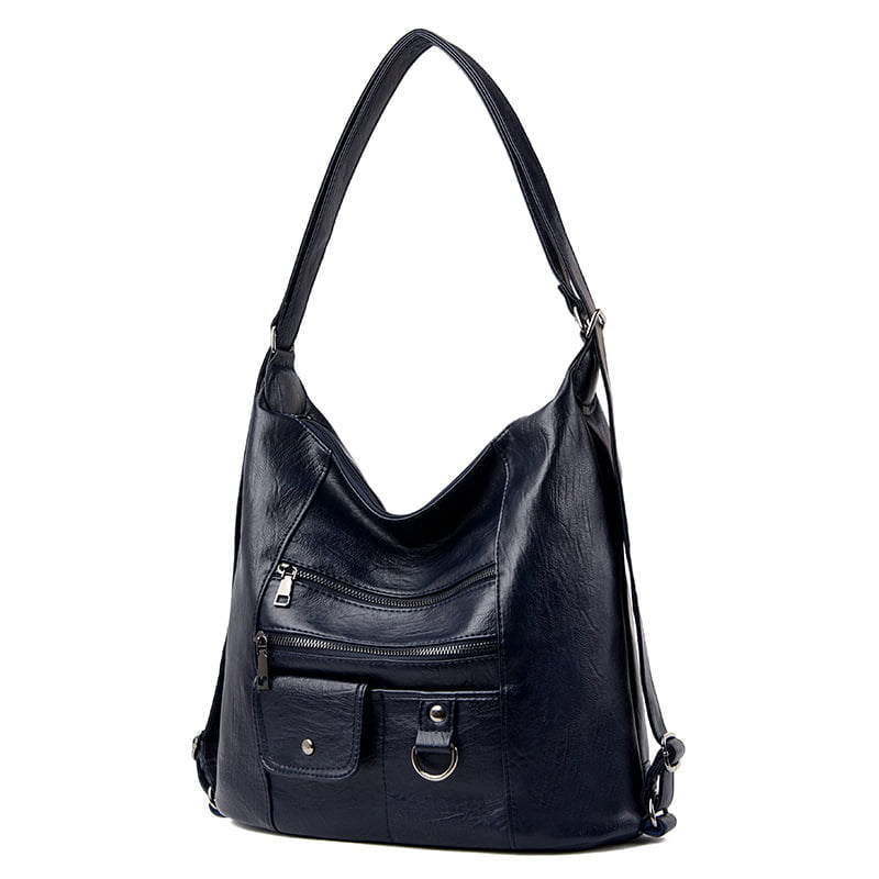Messenger Faux Leather Shoulder Bag - Image 4