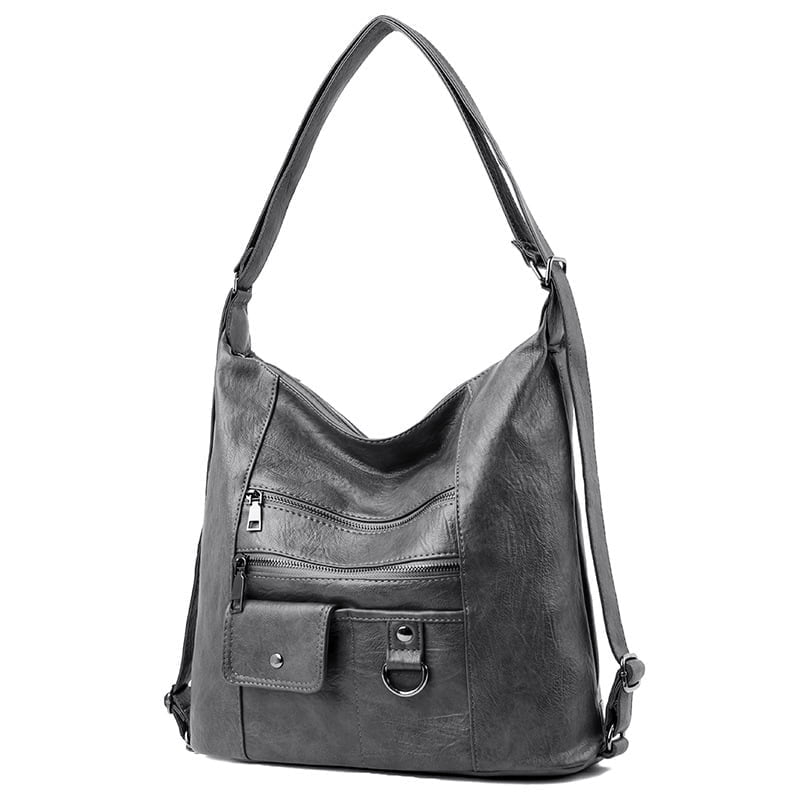 Messenger Faux Leather Shoulder Bag - Image 5