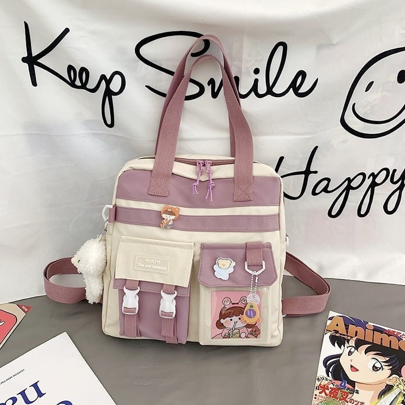 79c1f3fc-d873-4ec1-ba66-b46e126821fd.jpg Anime Student Girls Canvas Bag With Badges