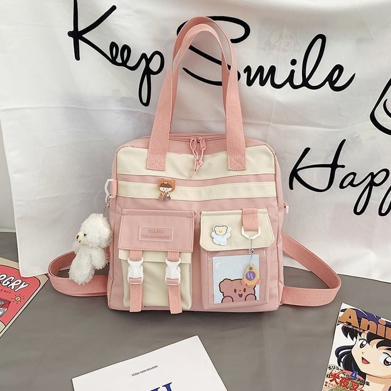 d02e3b02-715f-4c8d-b2c8-6a1da45e08ba.jpg Anime Student Girls Canvas Bag With Badges