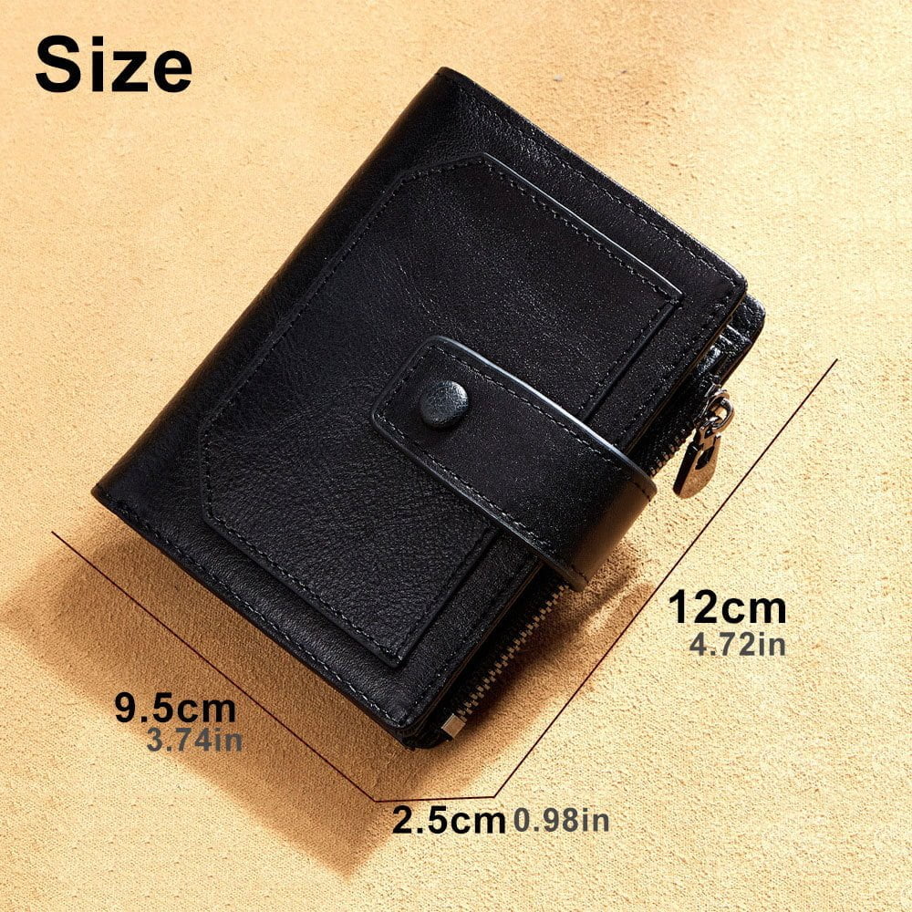 Men's Three-Fold Leather Wallet - Image 3