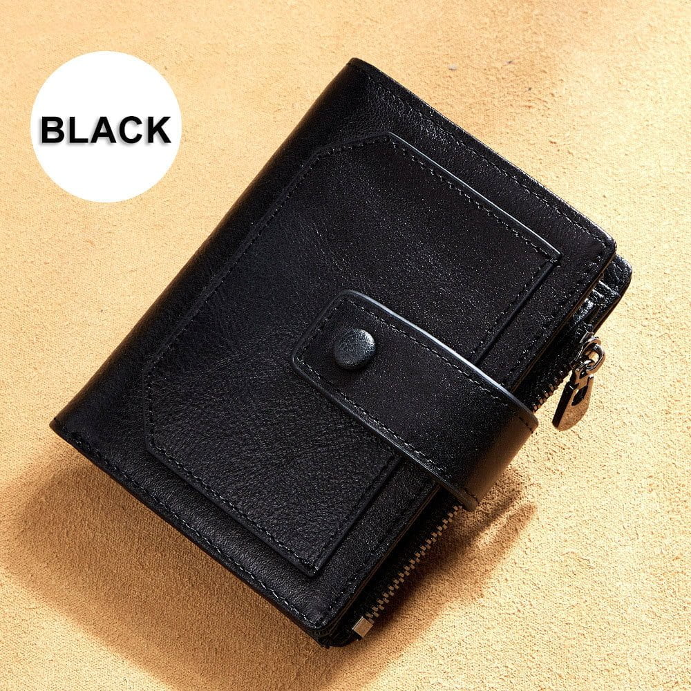 Men's Three-Fold Leather Wallet - Image 4