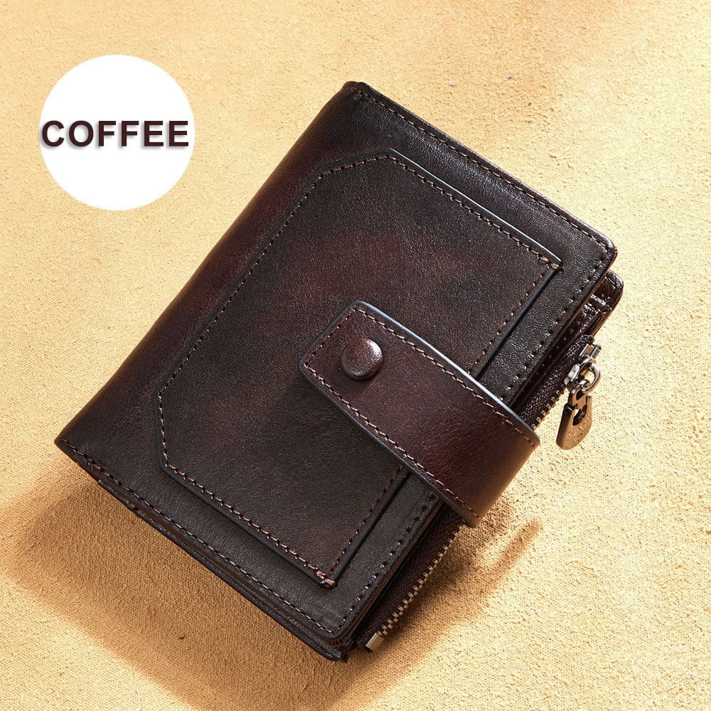 Men's Three-Fold Leather Wallet - Image 6