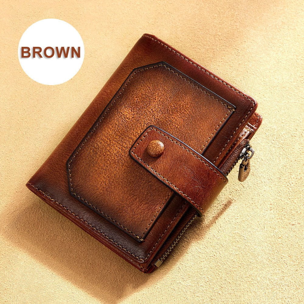 Men's Three-Fold Leather Wallet - Image 5