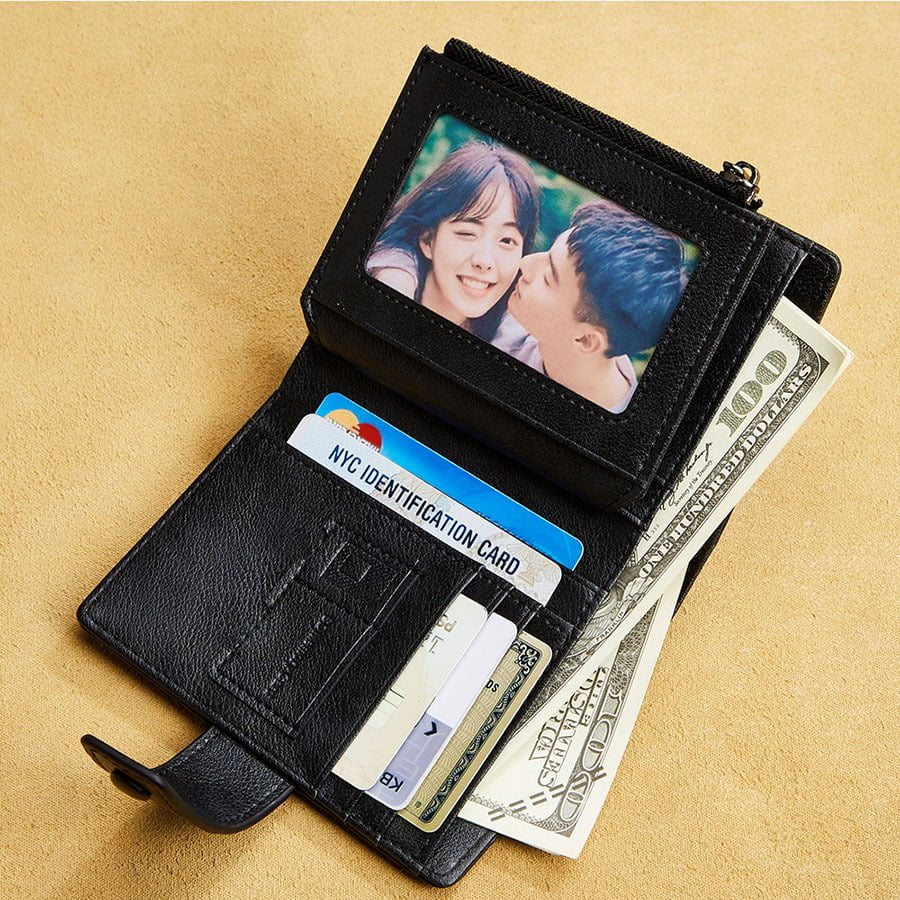 Men's Three-Fold Leather Wallet - Image 2