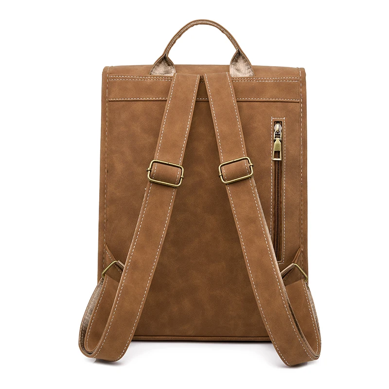 Women's Faux Leather Backpack - Image 7