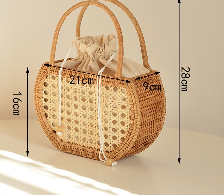 Handmade Picnic Rattan Basket - Image 3