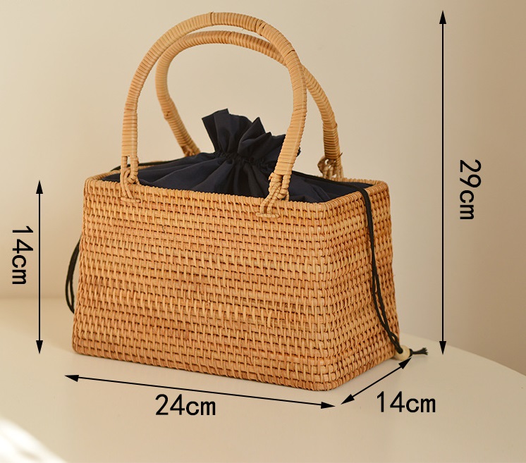 Handmade Picnic Rattan Basket - Image 6