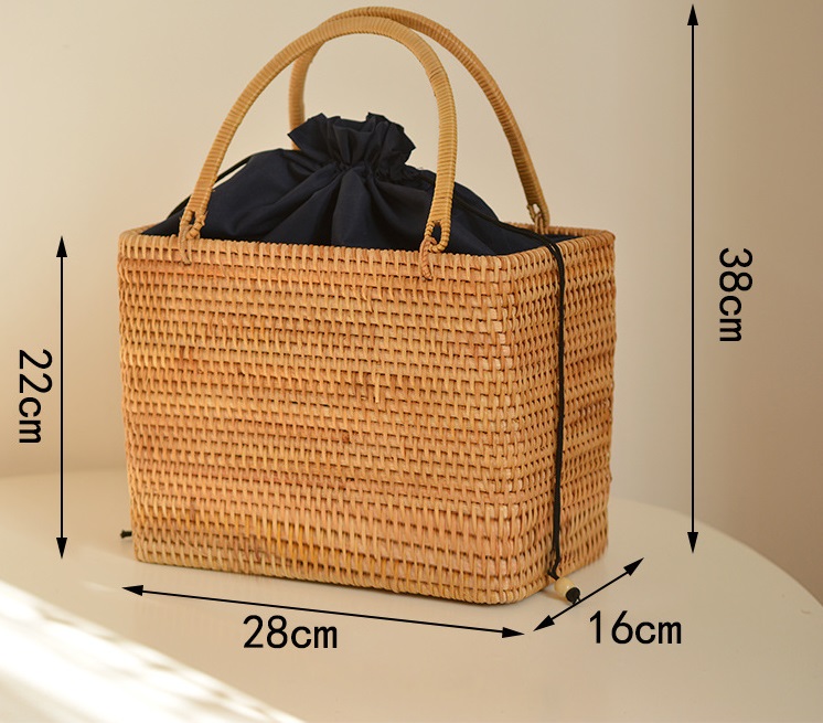 Handmade Picnic Rattan Basket - Image 5