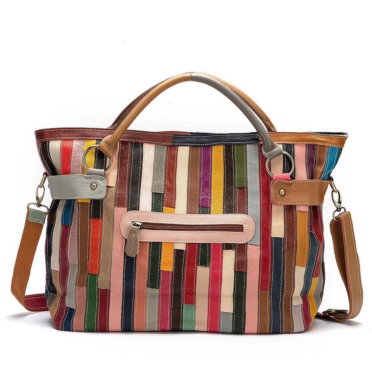 Large Leather Cross-Body Bag - Image 2