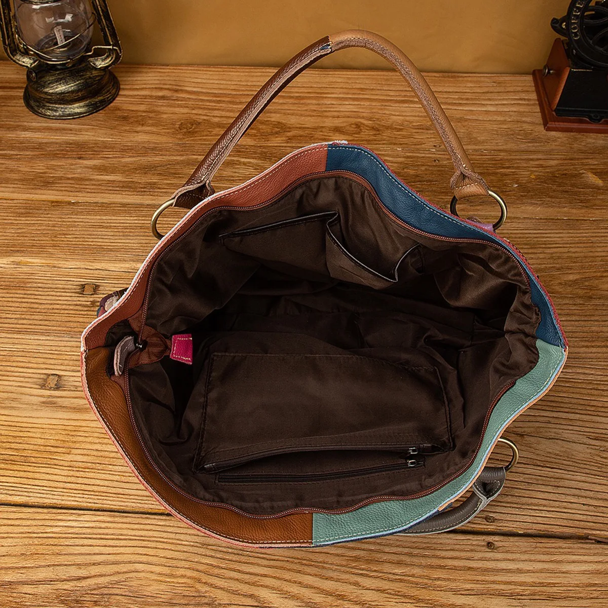 Large Leather Cross-Body Bag - Image 5