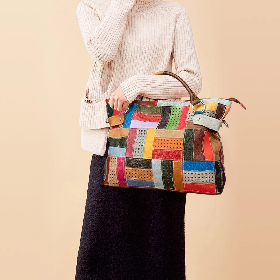 Large Leather Cross-Body Bag - Image 3