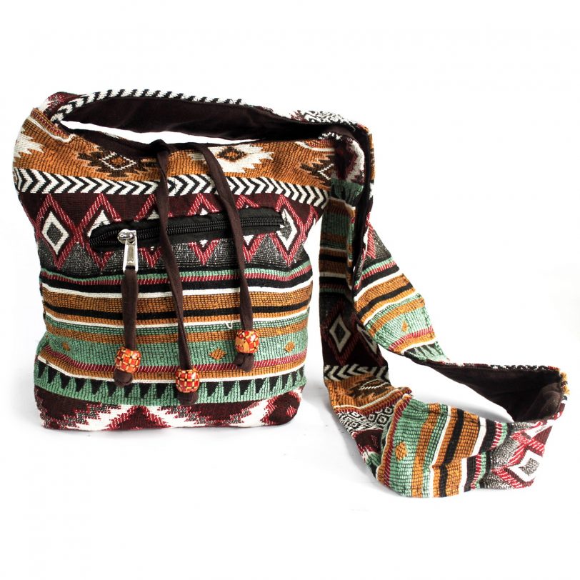 Jacquard Chocolate Sling Bag Jacquard Chocolate Sling Bag