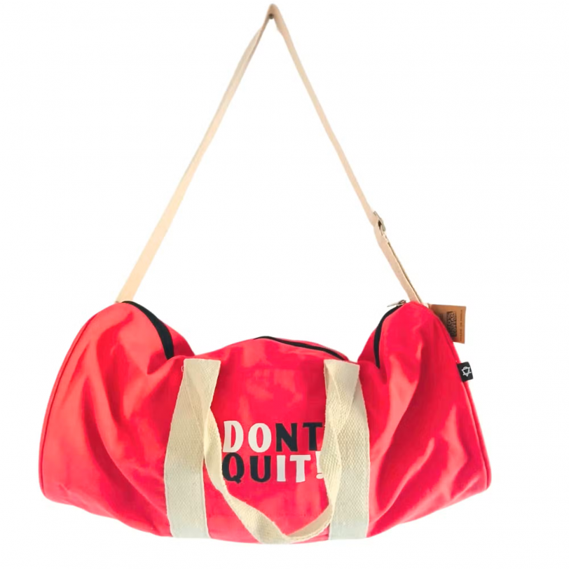 Don't Quit Gym Bag - Cherry Pink-1 Don't Quit Gym Bag - Cherry Pink-1