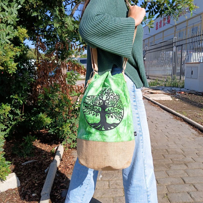 bG9jYWw6Ly9tZWRpYS9IUi9HQy82MFIzMEMxRzZXVDNHQ0hSLzFiMzZiOWMyLnBuZw.jpg Tree Of Life All Natural Backpack - Green Stonewash