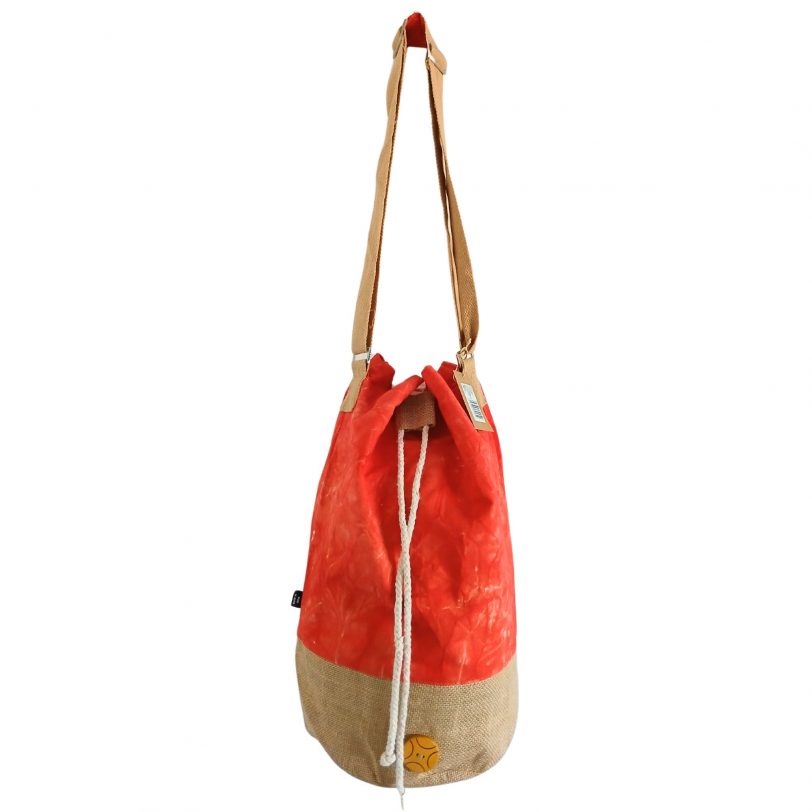 Namaste Hand All Natural Backpack - Orange Stonewash Namaste Hand All Natural Backpack - Orange Stonewash