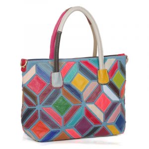 Soreso Multi-Color Casual Leather Tote