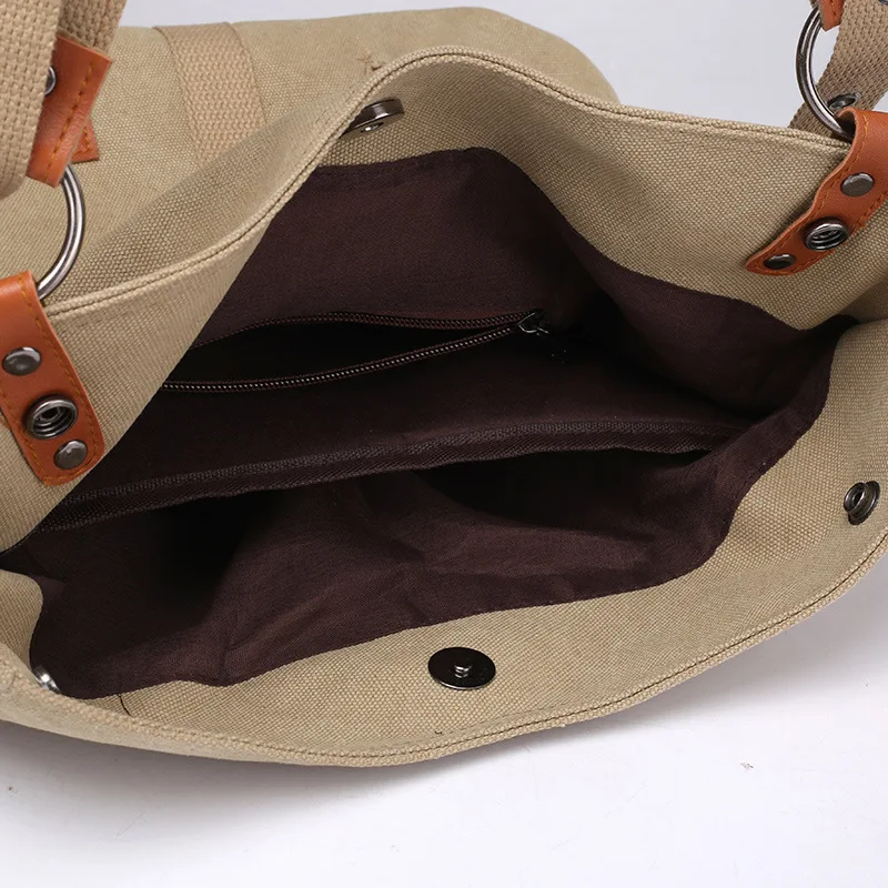 Versatile Canvas Bag and Backpack in One - Image 6
