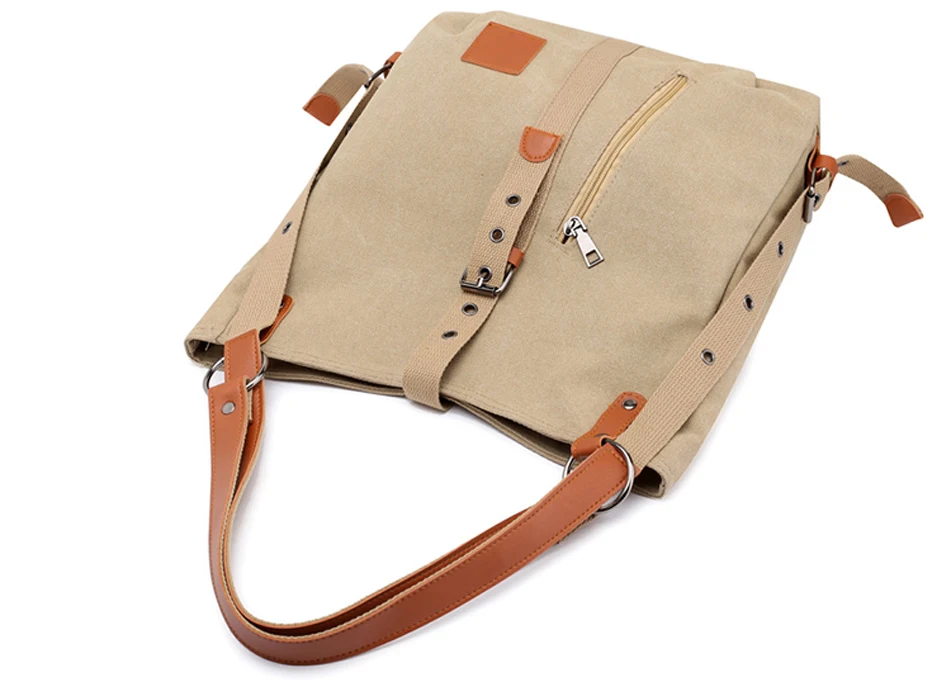 Versatile Canvas Bag and Backpack in One - Image 5