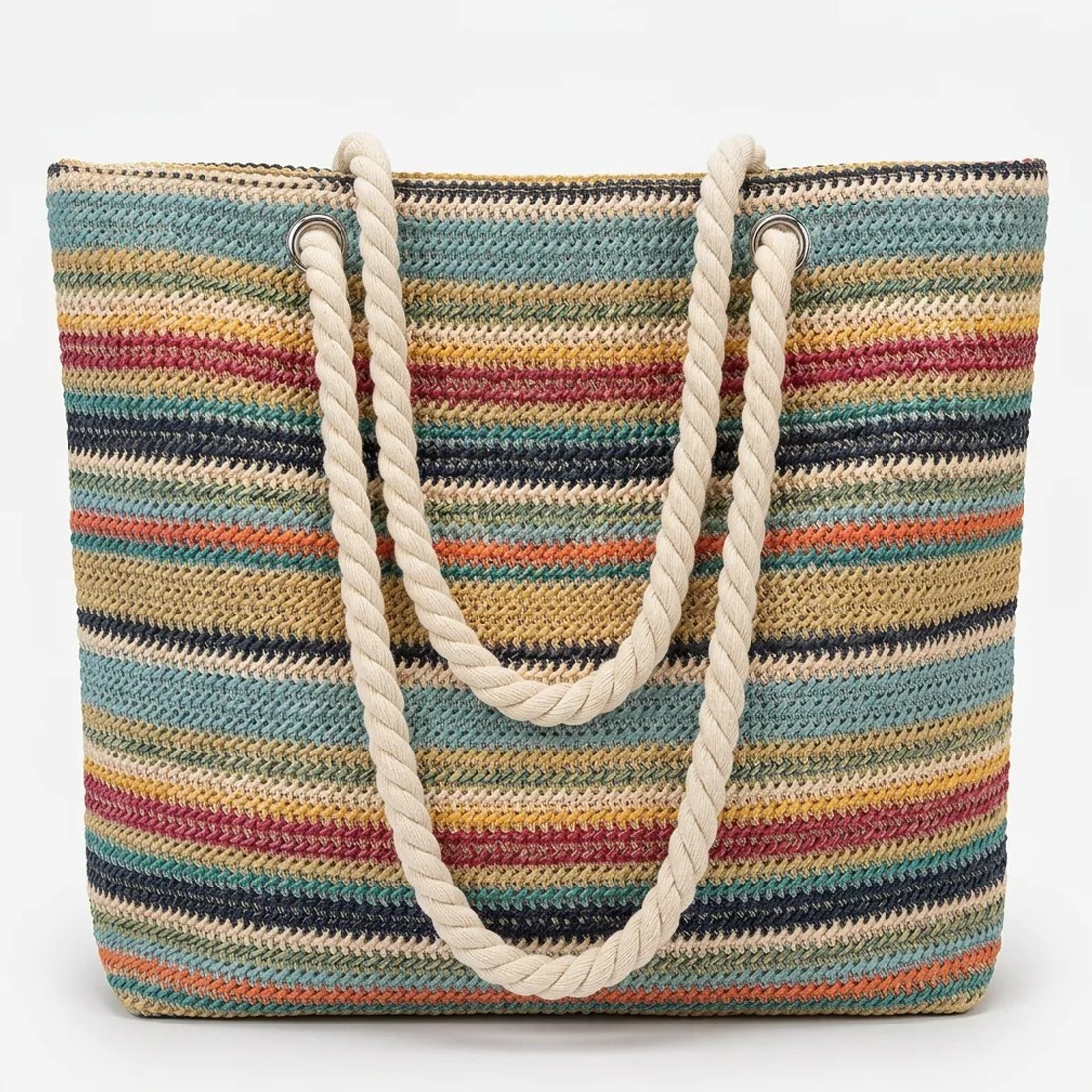 Boho Sunset Rope-Handle Tote - Image 2